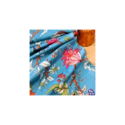 Tissu indien Jaljale - bleu