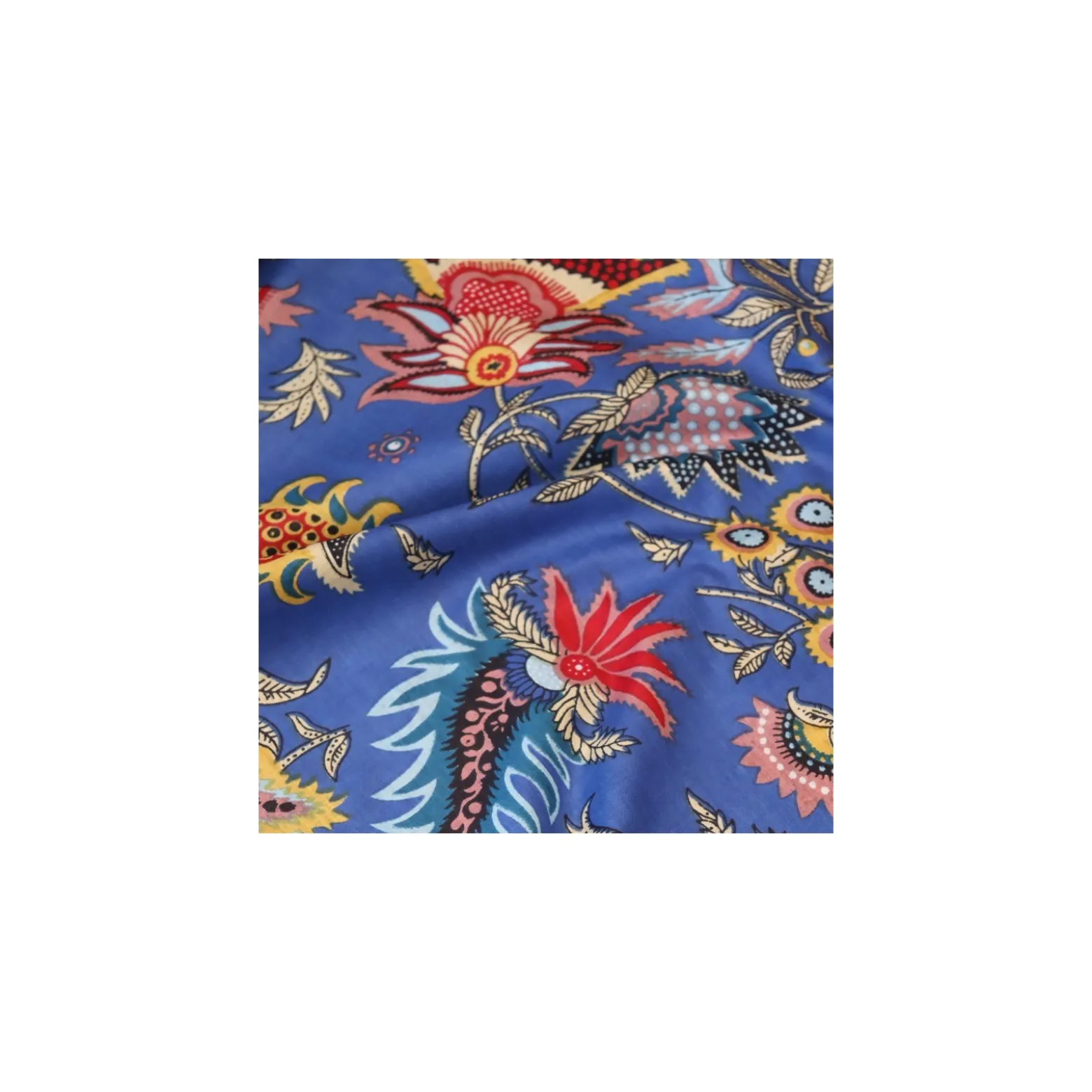Tissu indien Kadiyam - bleu