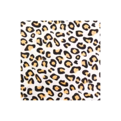 Tissu indien Léopard - blanc