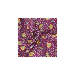 Tissu indien lurex Alwar - bordeaux