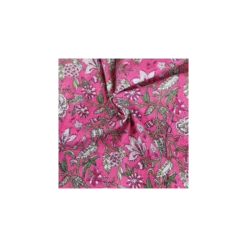 Tissu indien lurex Khamsin - rose