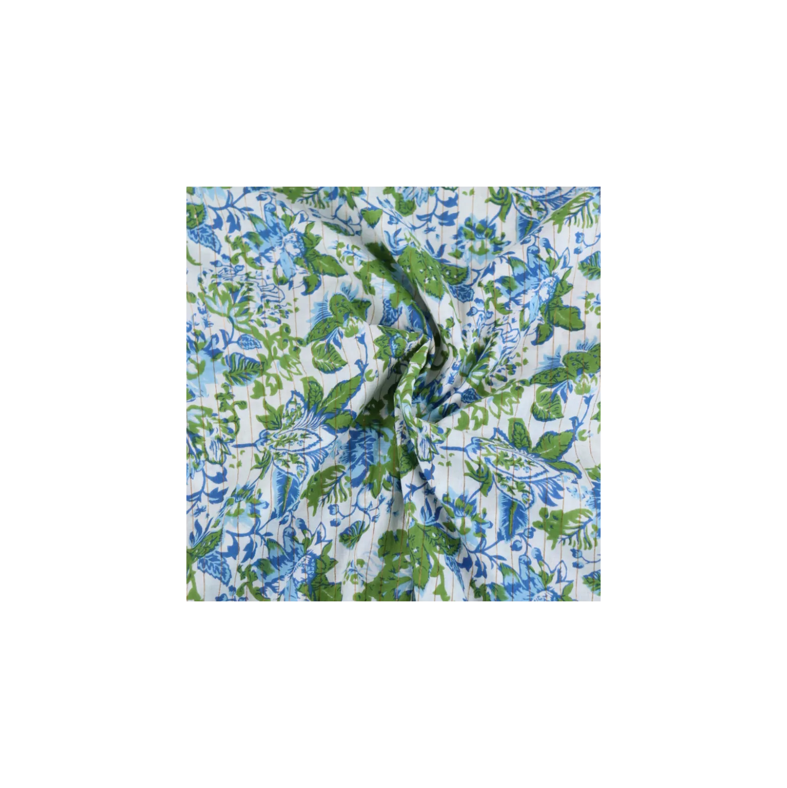 Tissu indien lurex Shimla - bleu clair