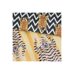 Tissu indien matelassé Félin