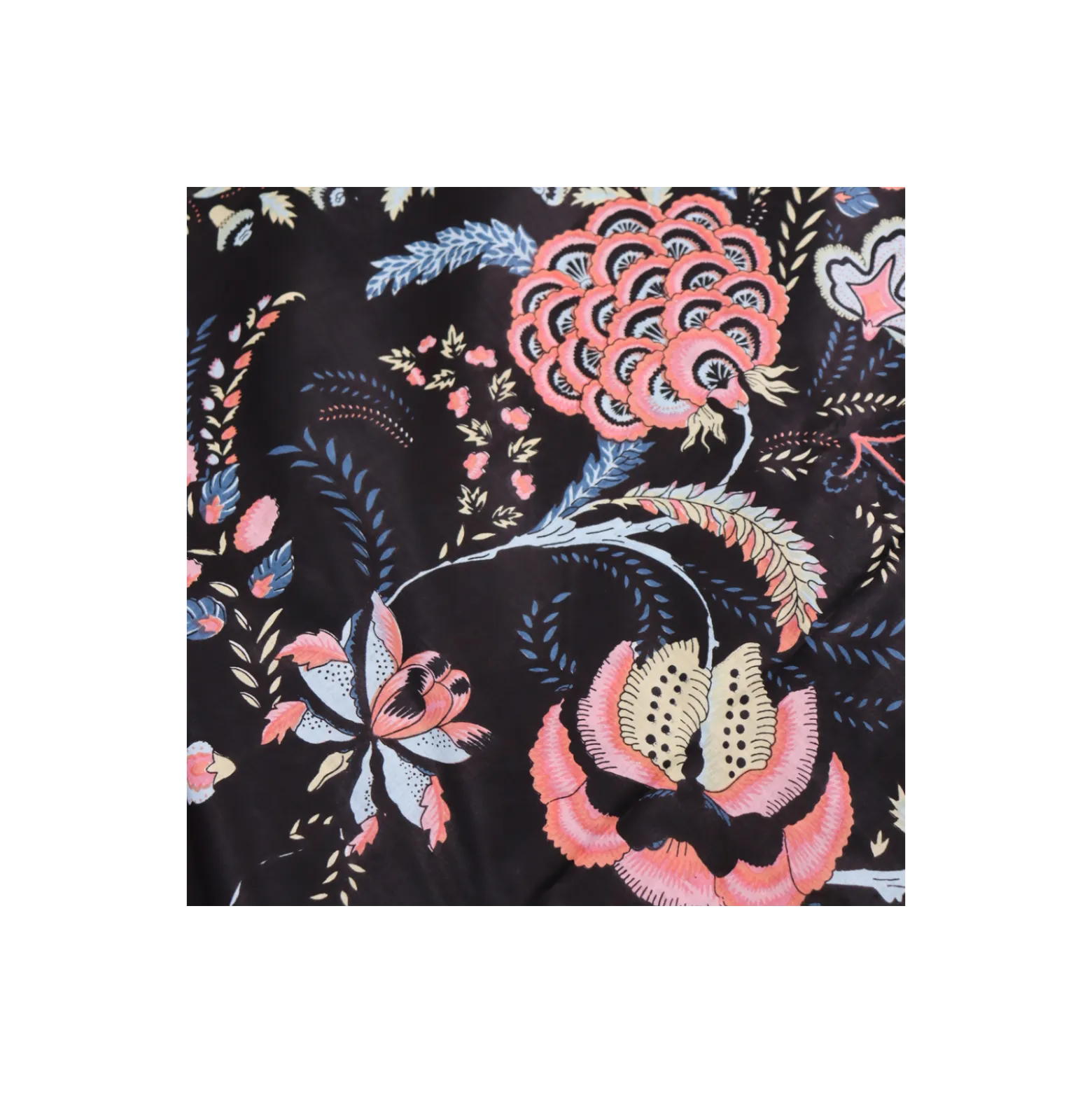 Tissu indien Mohini - noir