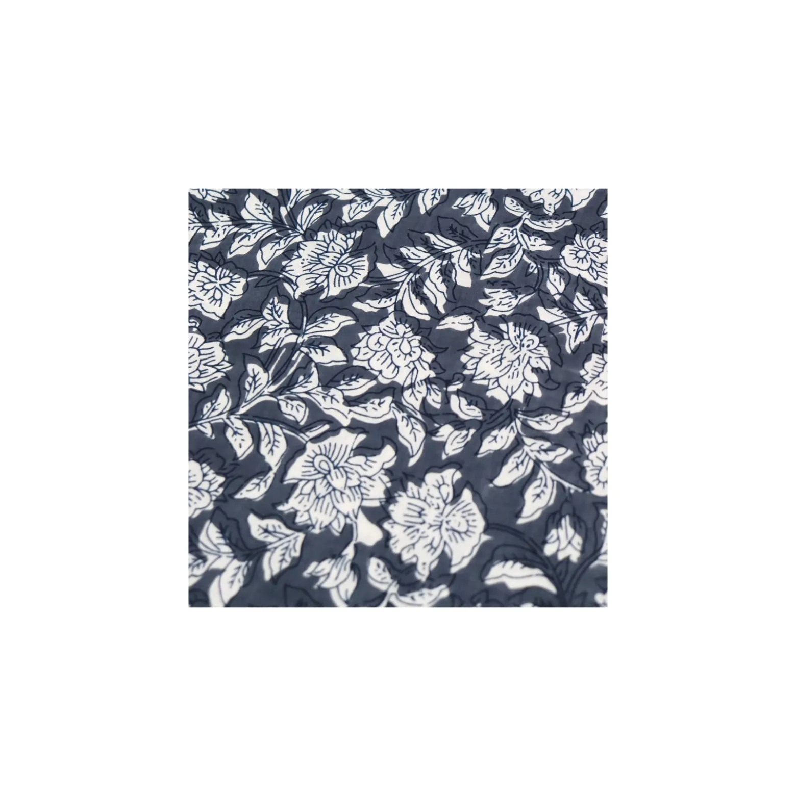 Tissu indien Pune - gris