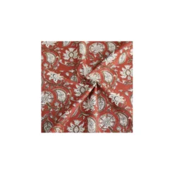 Tissu indien Raghura - terracotta