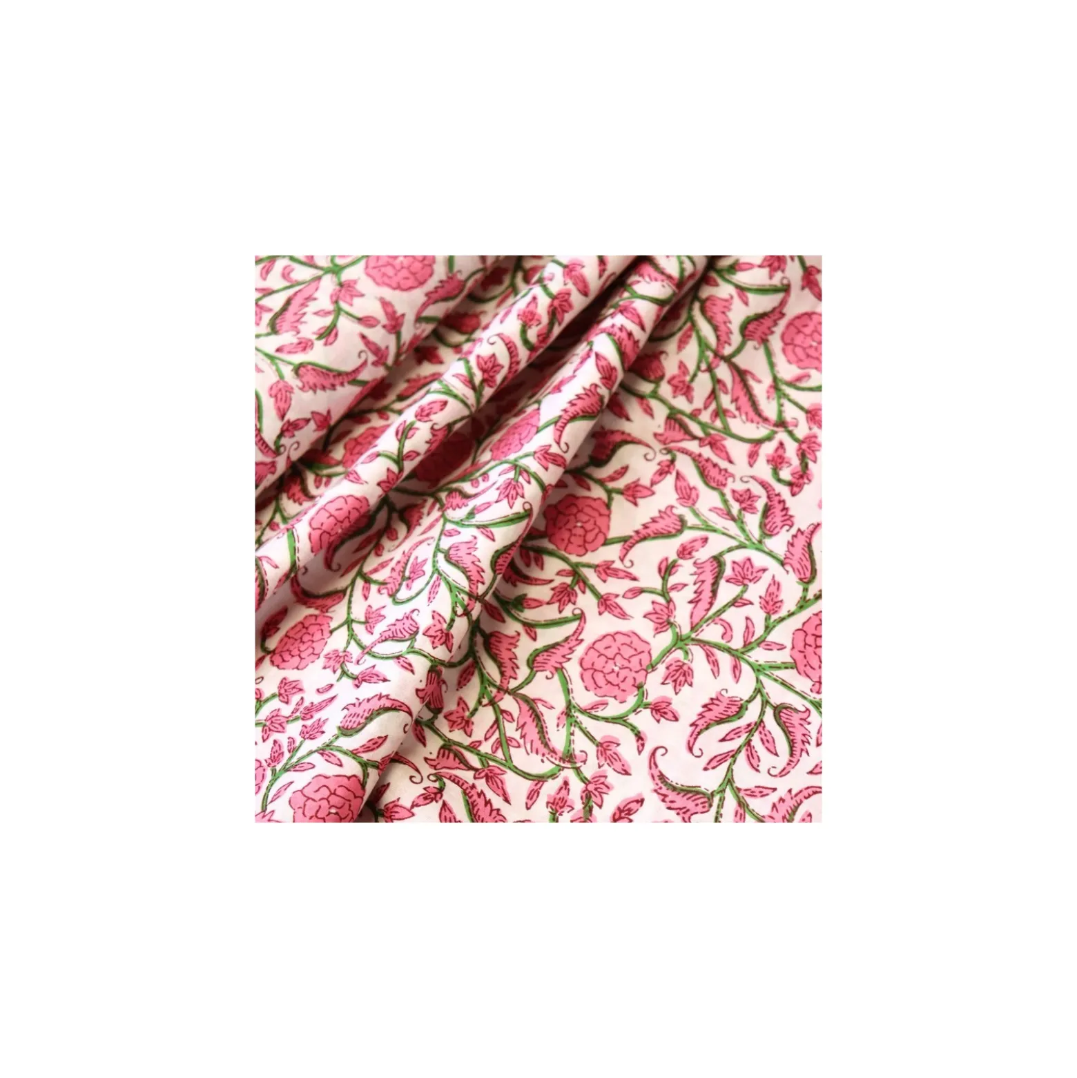 Tissu indien Yellagiri - blanc
