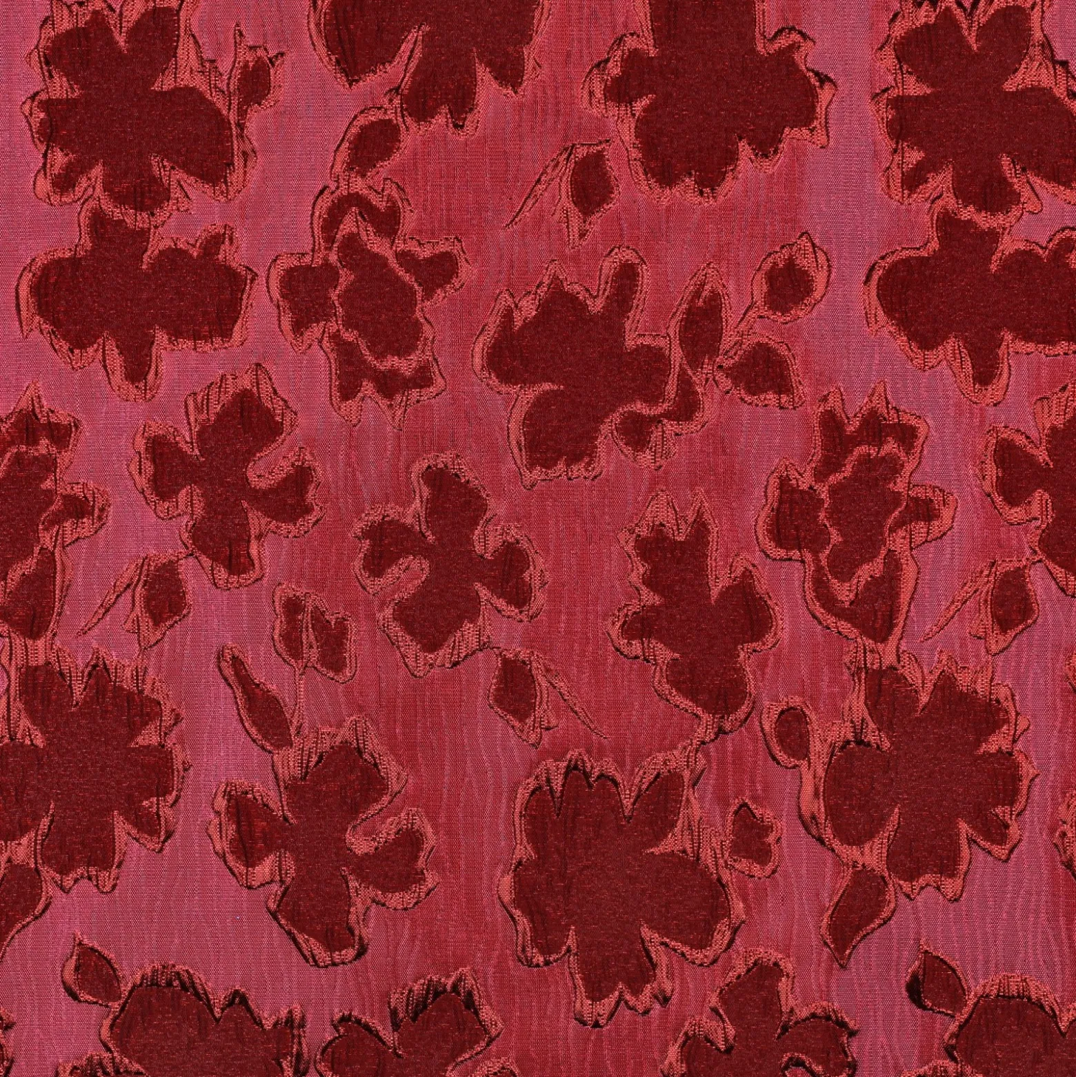 Tissu jacquard Céleste - rouge
