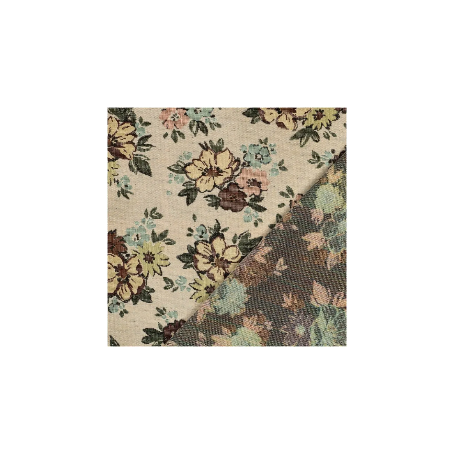 Tissu jacquard Floris - beige