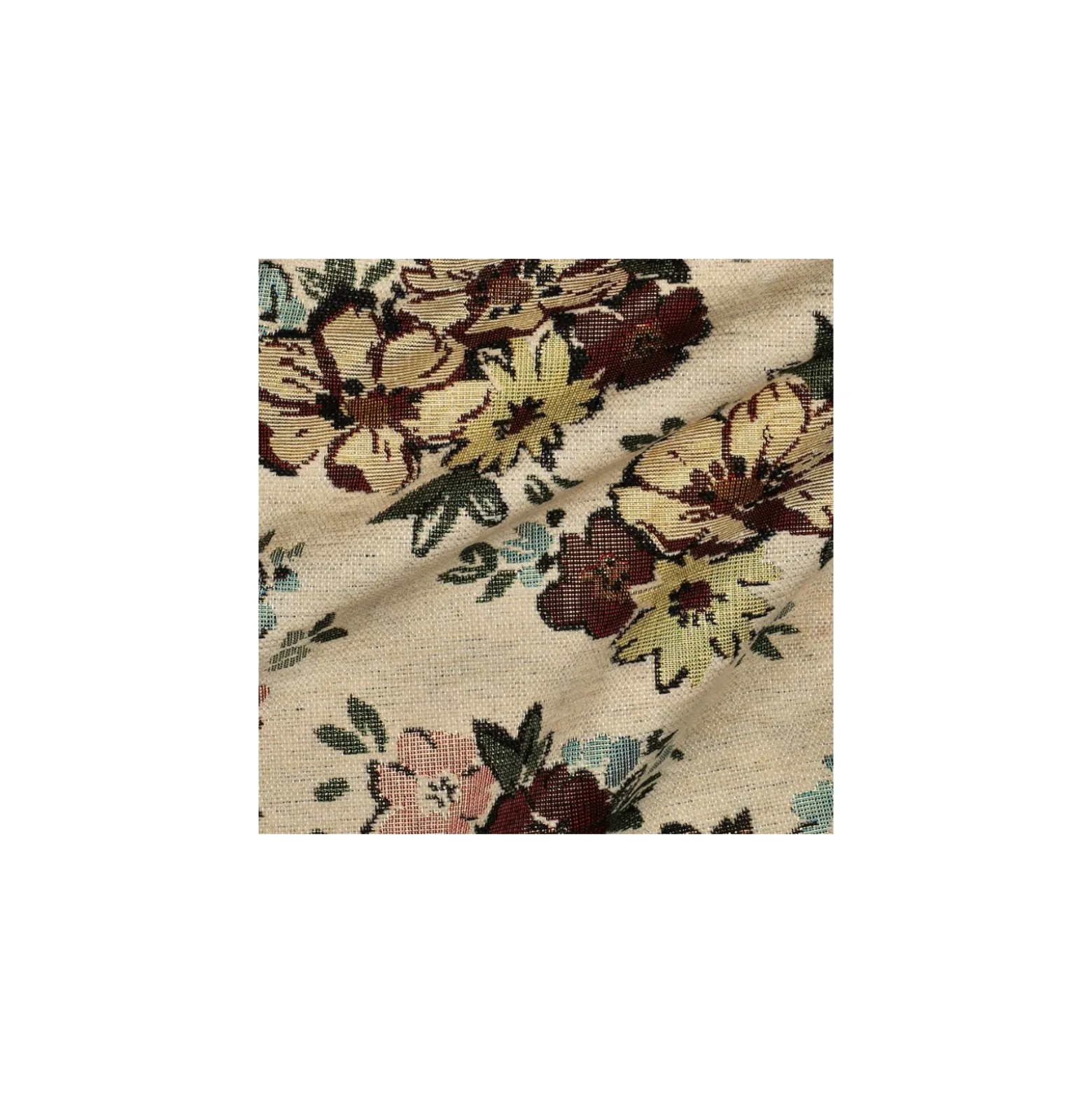 Tissu jacquard Floris - beige