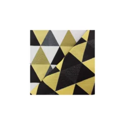 Tissu jacquard Géo - jaune x 11cm