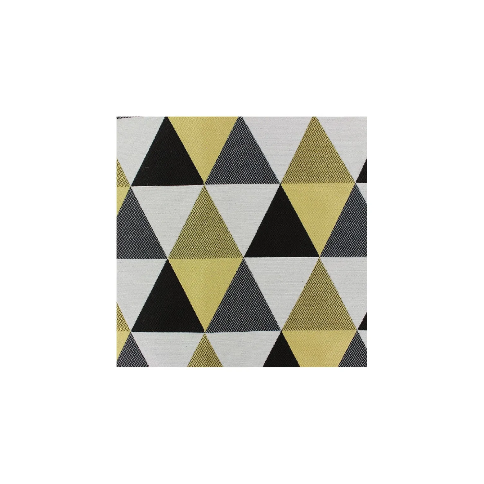 Tissu jacquard Géo - jaune x 11cm