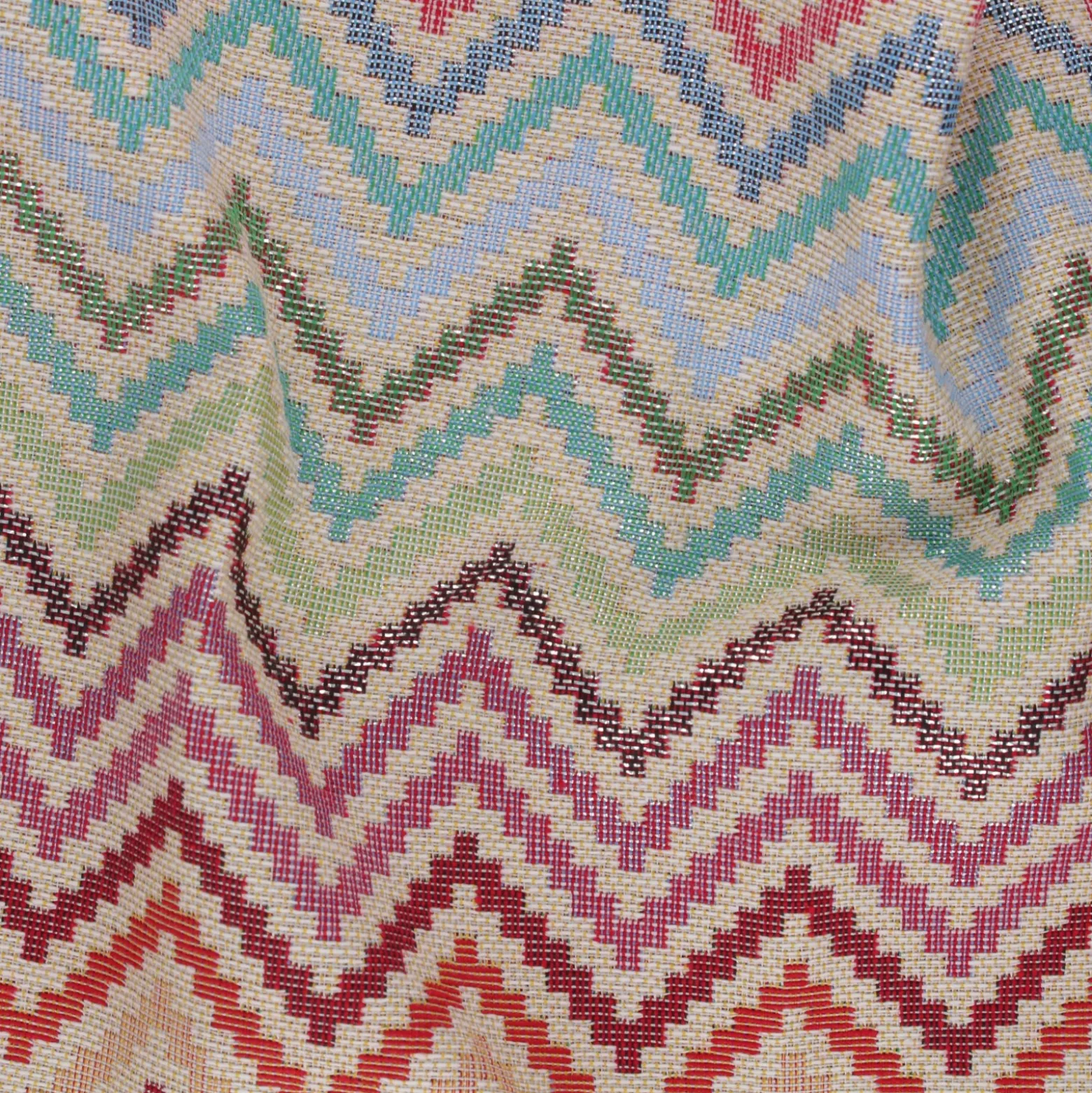 Tissu jacquard lurex Pia