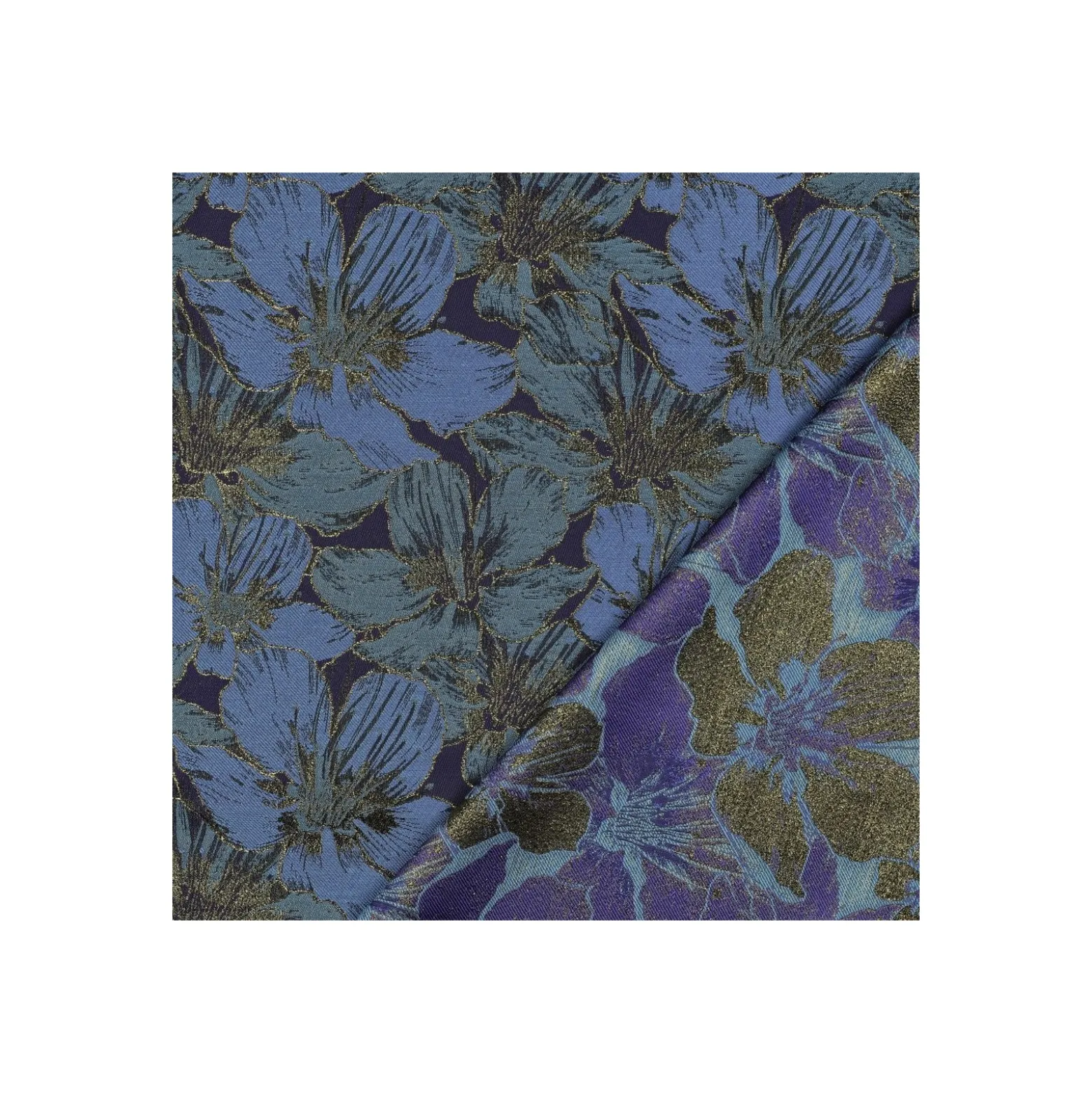 Tissu jacquard Nébula - bleu