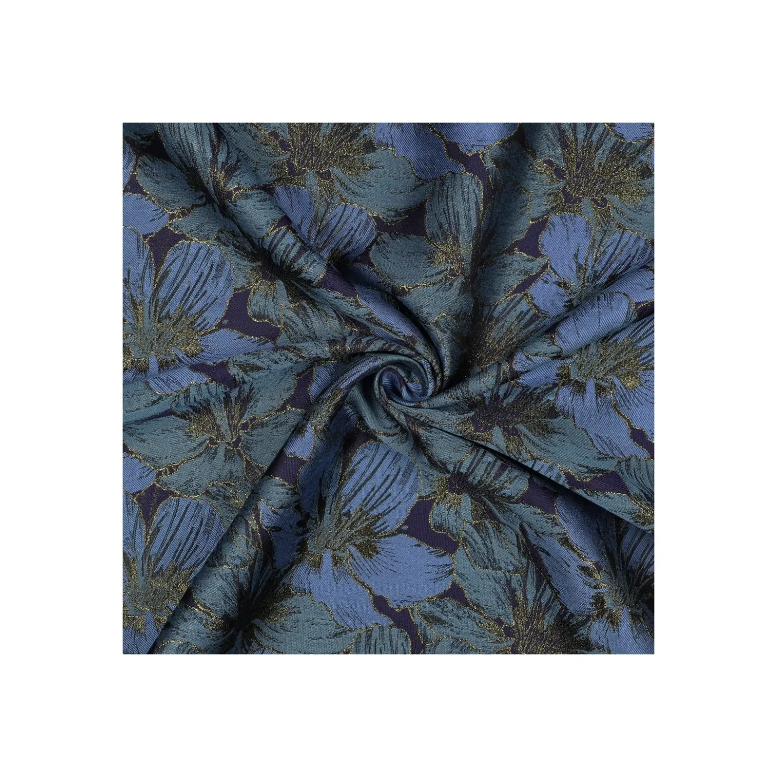 Tissu jacquard Nébula - bleu