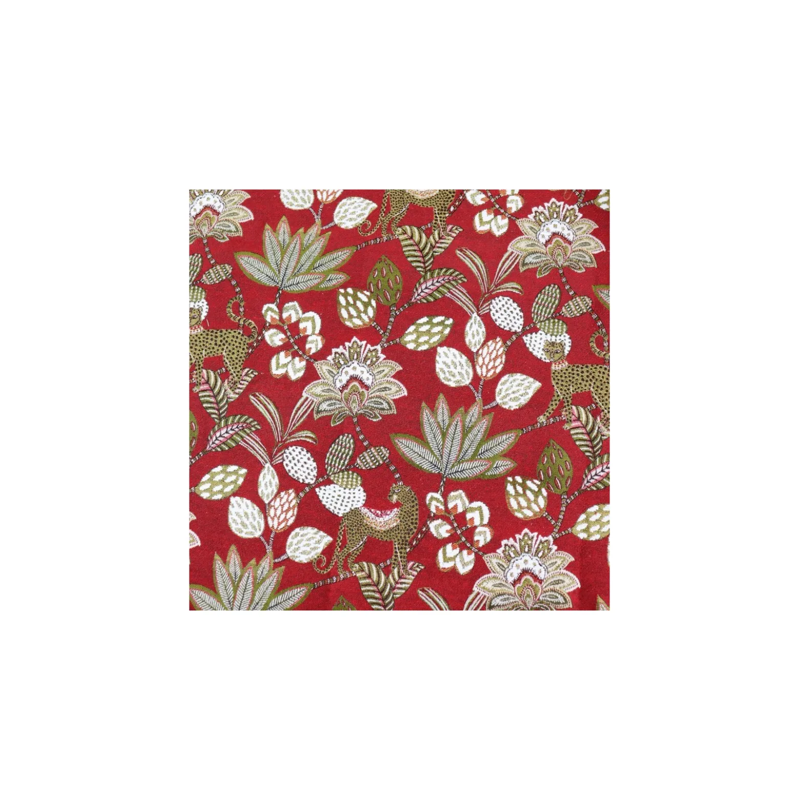 Tissu jacquard Soliman - rouge