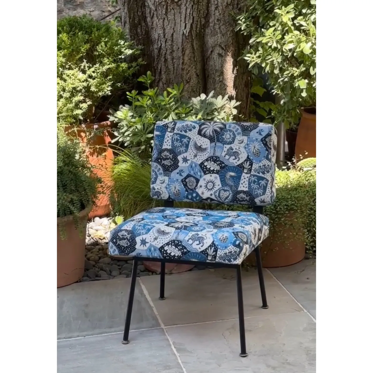 Tissu jacquard Toucan - bleu