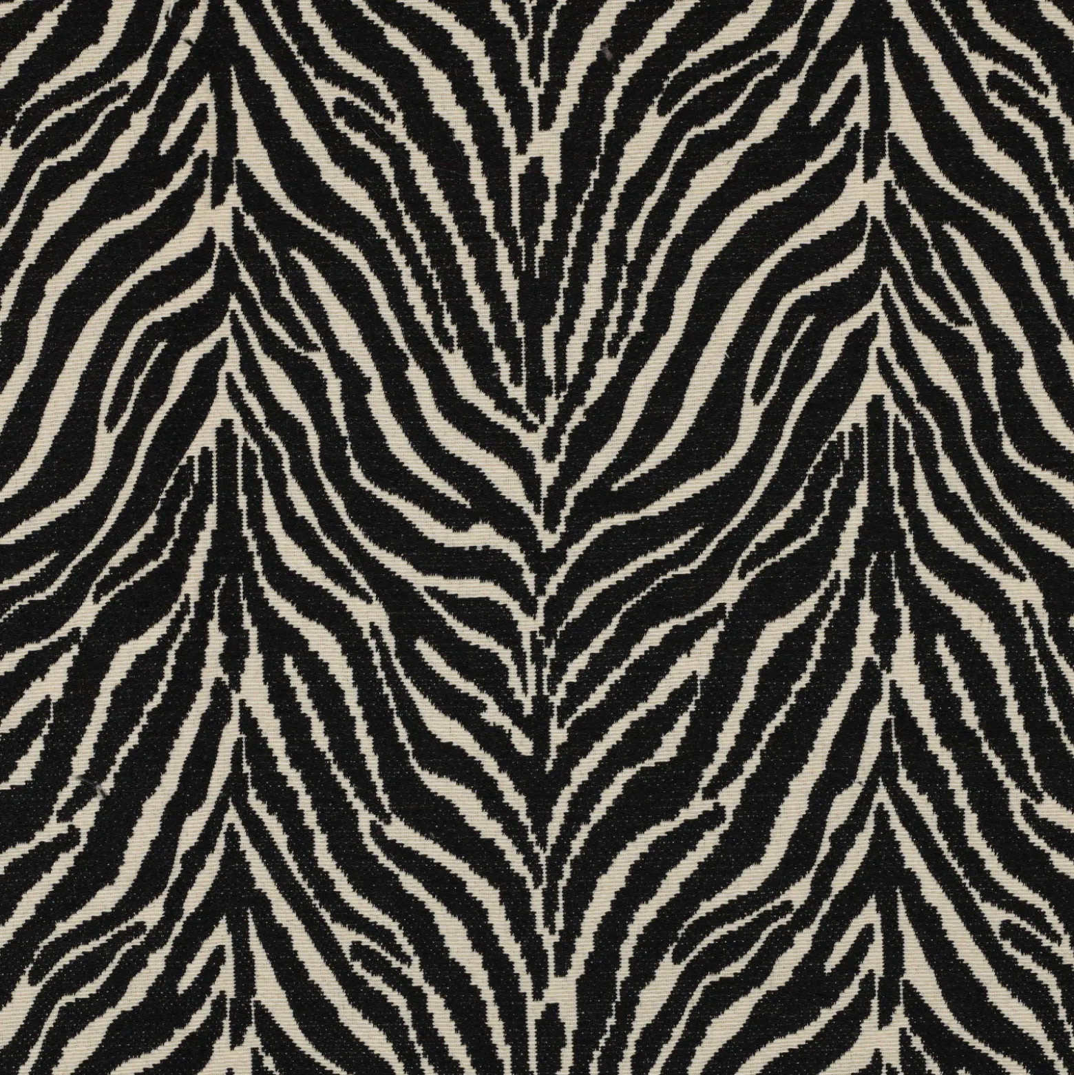 Tissu jacquard Zèbre - noir