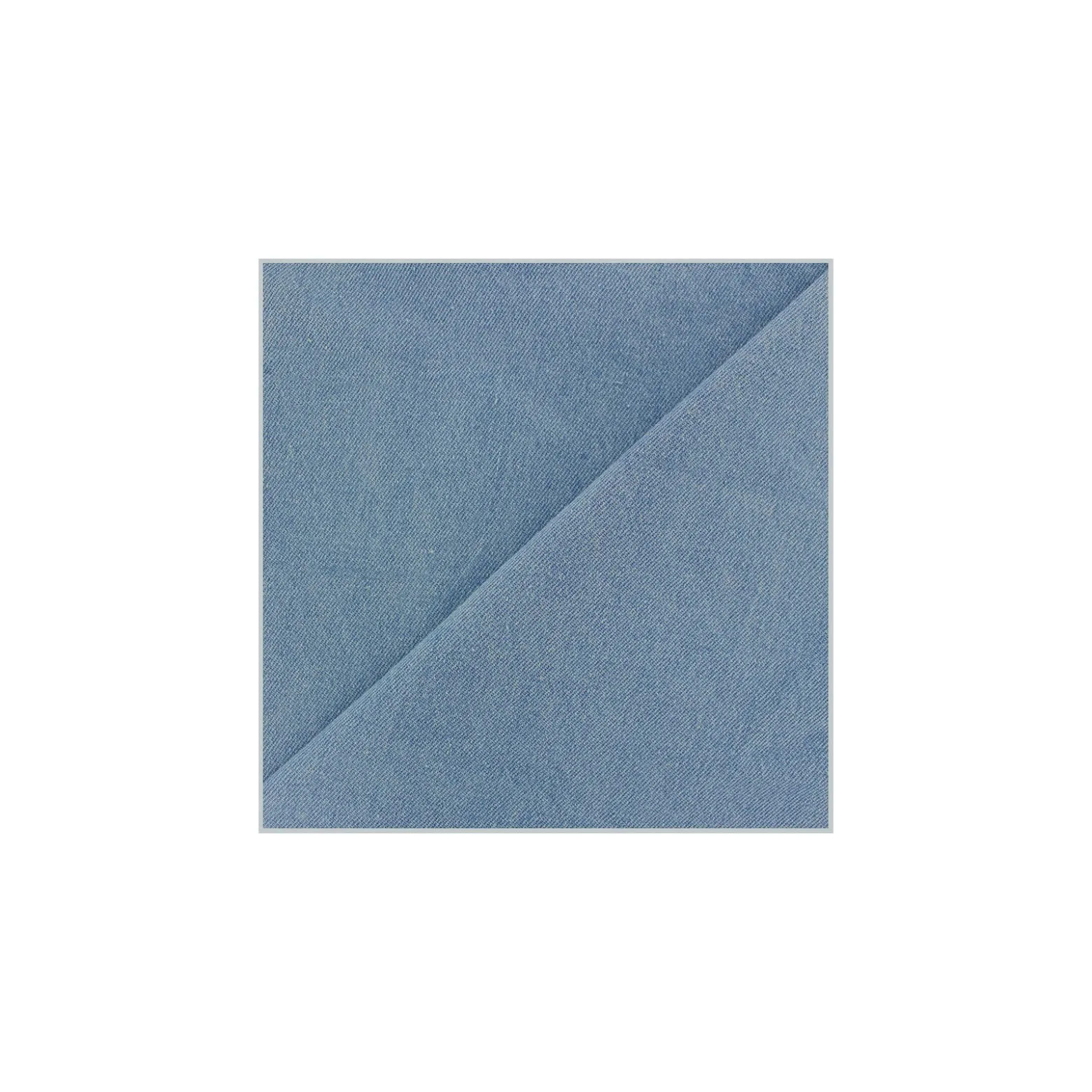 Tissu jean coton uni