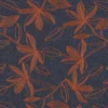 Tissu jean fluide brodé Navi - camel