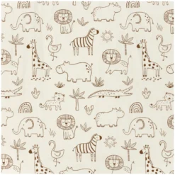 Tissu jersey Baby safari - écru