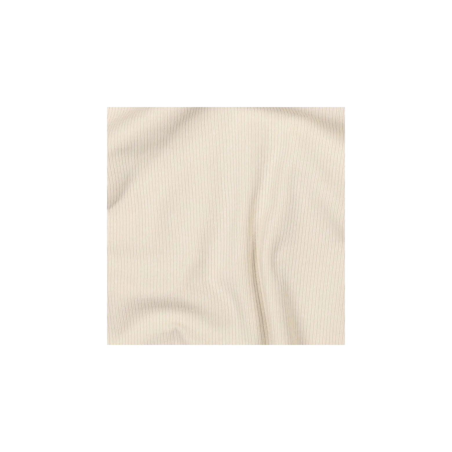 Tissu jersey côtelé - beige