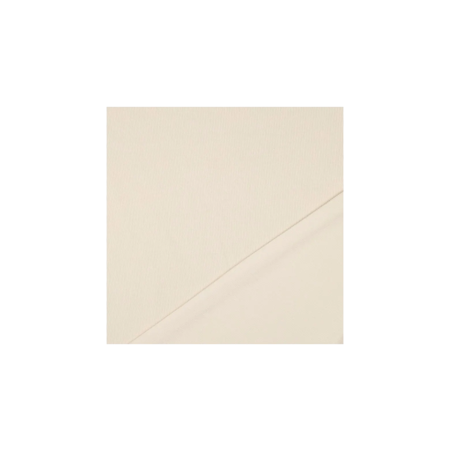 Tissu jersey côtelé - beige