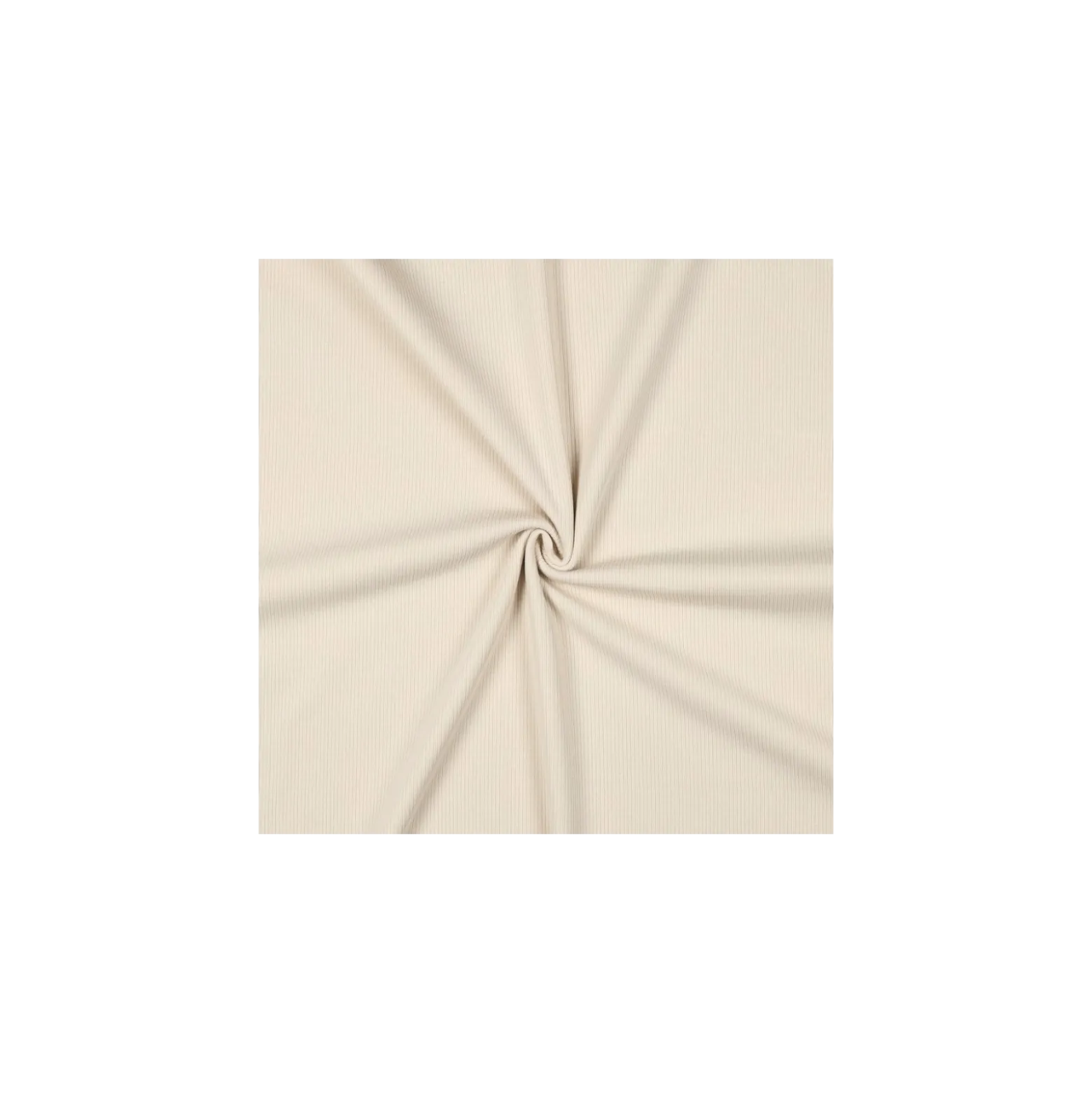 Tissu jersey côtelé - beige