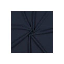 Tissu jersey côtelé - bleu marine
