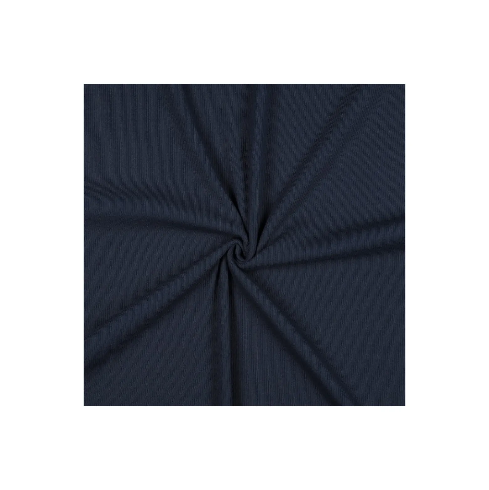 Tissu jersey côtelé - bleu marine