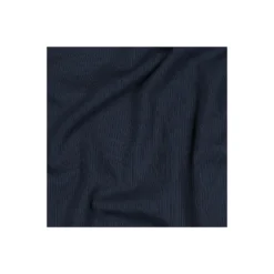 Tissu jersey côtelé - bleu marine