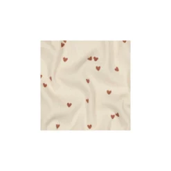 Tissu jersey côtelé Mini cœur