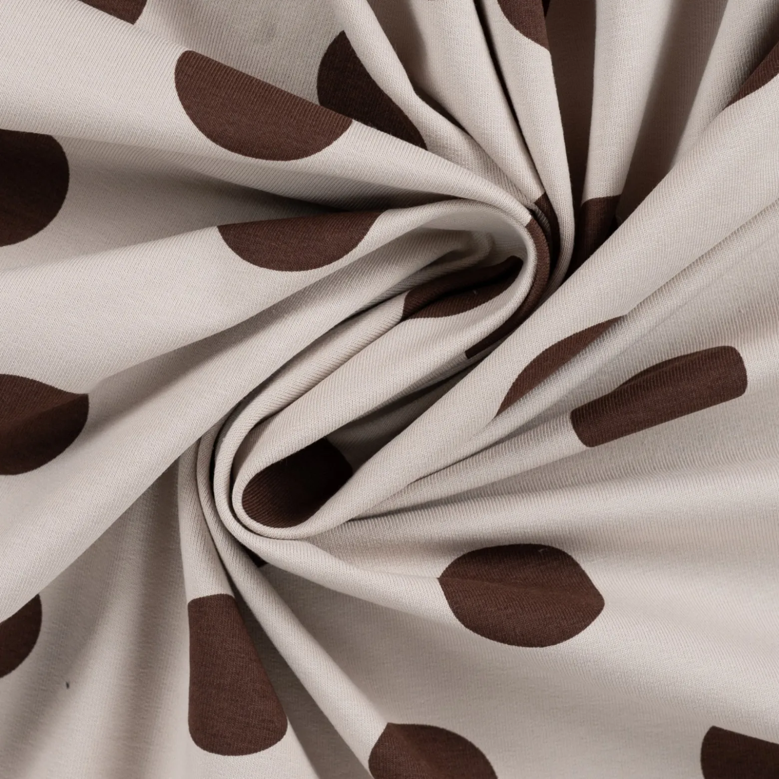 Tissu jersey Dotsy - beige sable