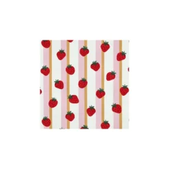 Tissu jersey Fraise - rose