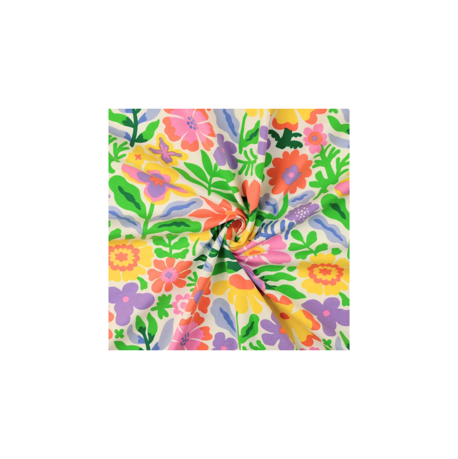 Tissu jersey Happya - blanc