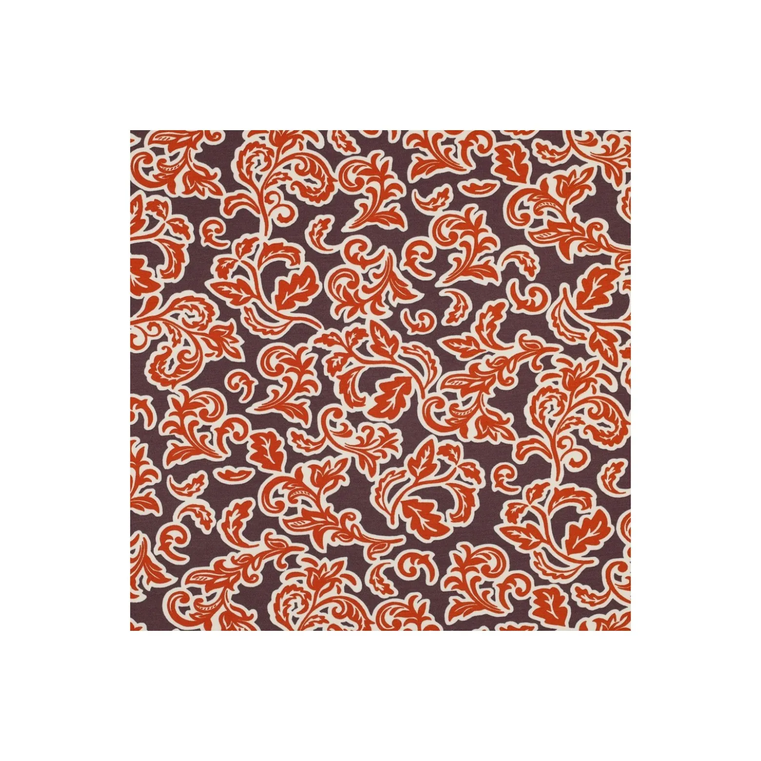 Tissu jersey milano Pommé fabrics Leaves - gris mauve