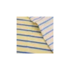 Tissu jersey éponge rayé Jim - jaune beurre / bleu