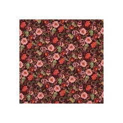 Tissu jersey Poppy Floralyne - bordeaux