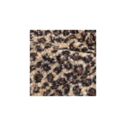 Tissu lainage bouclette Léopard - marron