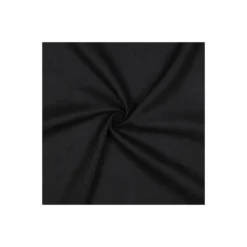 Tissu lin lavé - noir