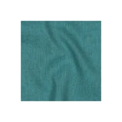 Tissu lin lavé - vert paon