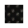 Tissu lin viscose brodé Aurea - noir