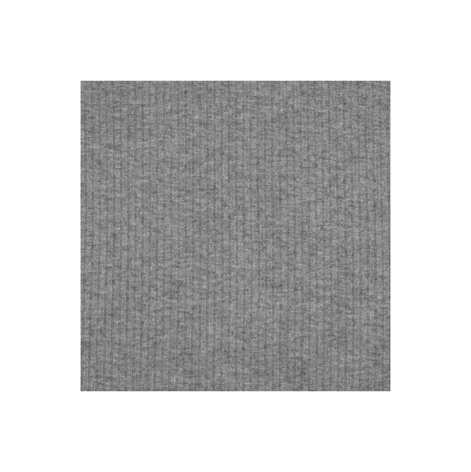 Tissu maille tricot côtelé lurex - gris