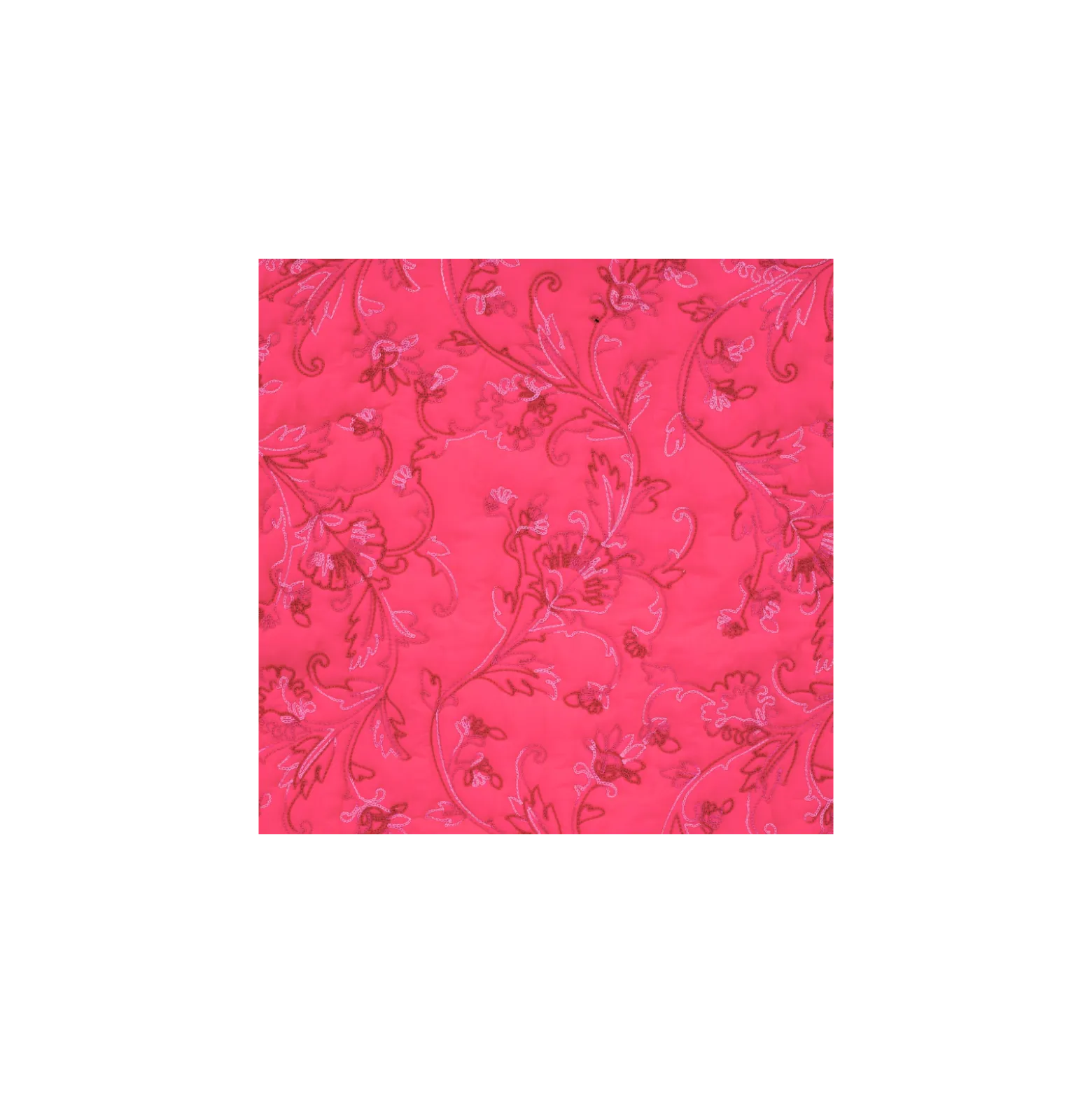 Tissu matelassé doudoune Chloris - fuchsia