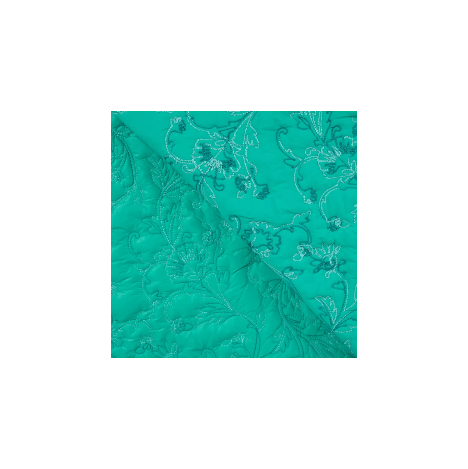 Tissu matelassé doudoune Chloris - vert