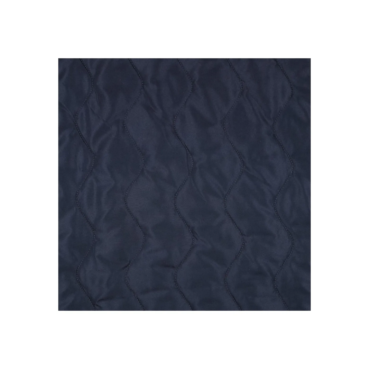 Tissu matelassé doudoune Waves - bleu marine