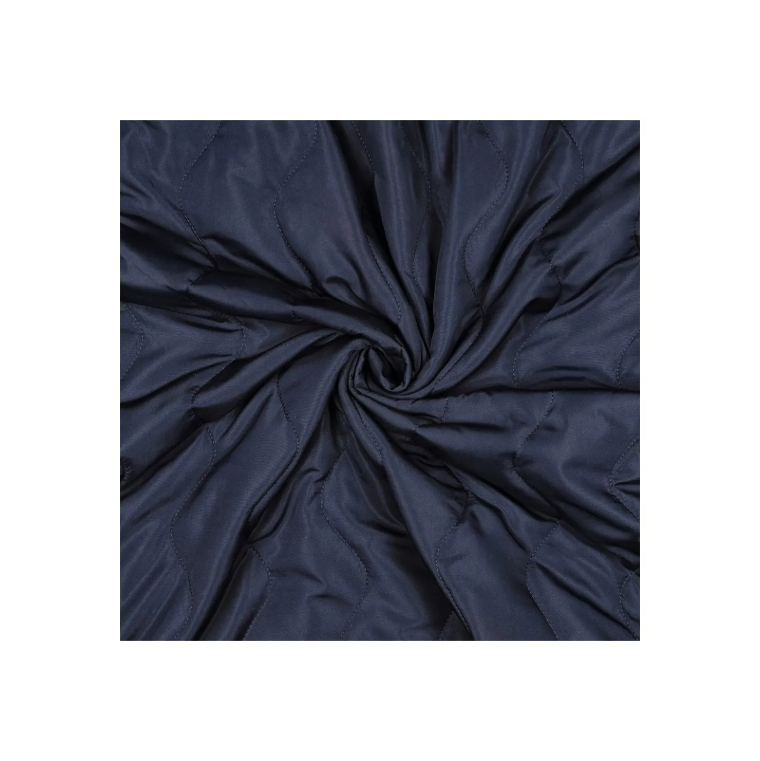 Tissu matelassé doudoune Waves - bleu marine