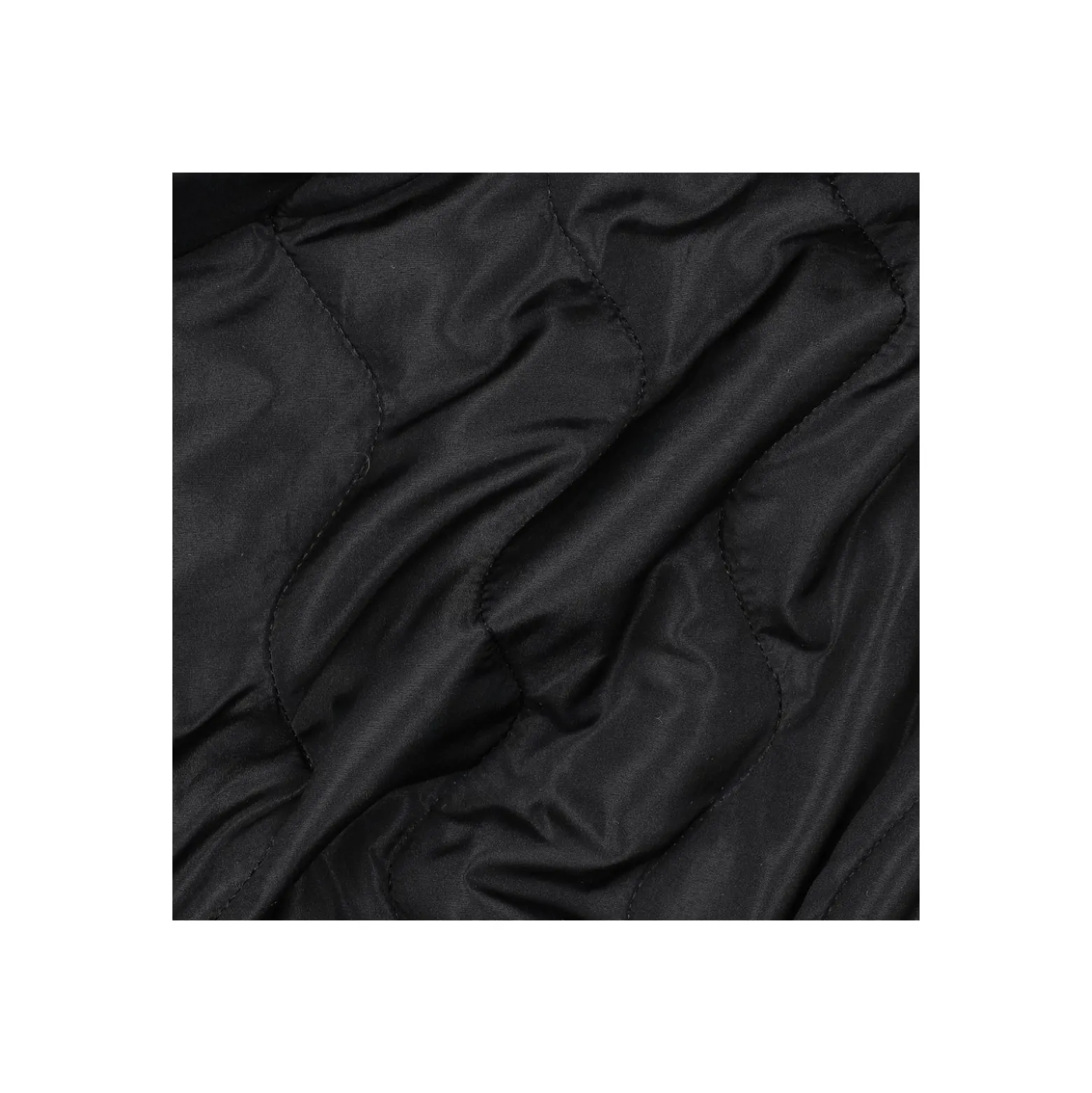 Tissu matelassé doudoune Waves - noir