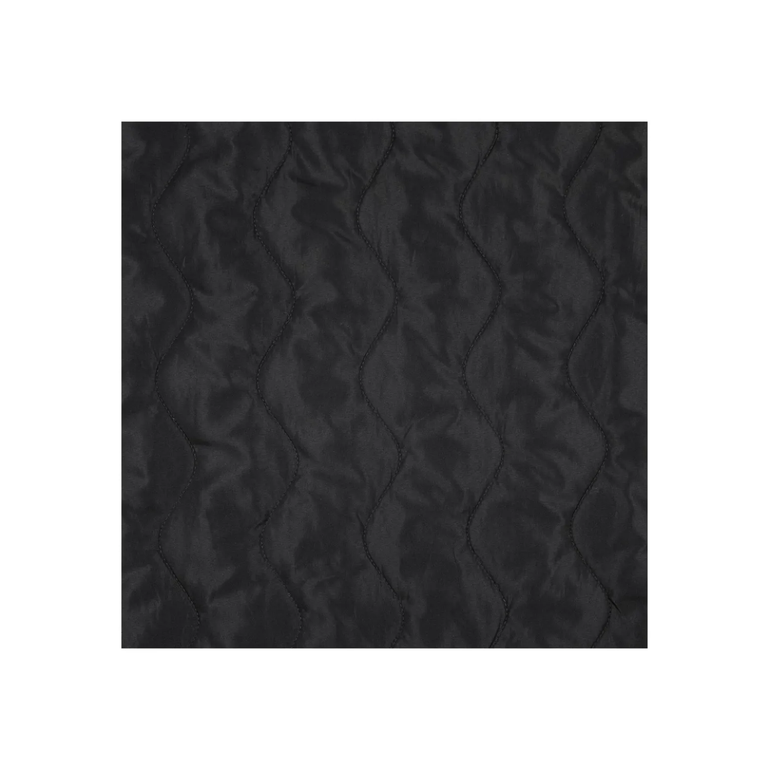 Tissu matelassé doudoune Waves - noir