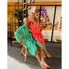 Tissu micro-éponge bambou rayé